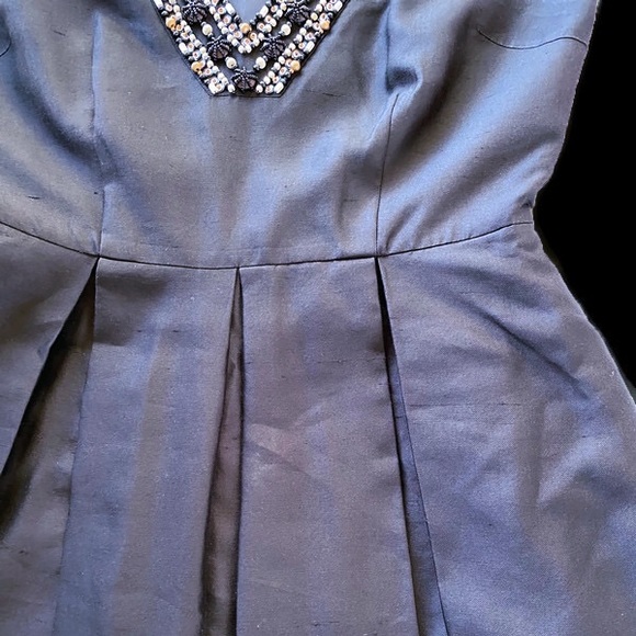 6 Kate Spade Fit Flare silk beaded dress embellish - Picture 4 of 7